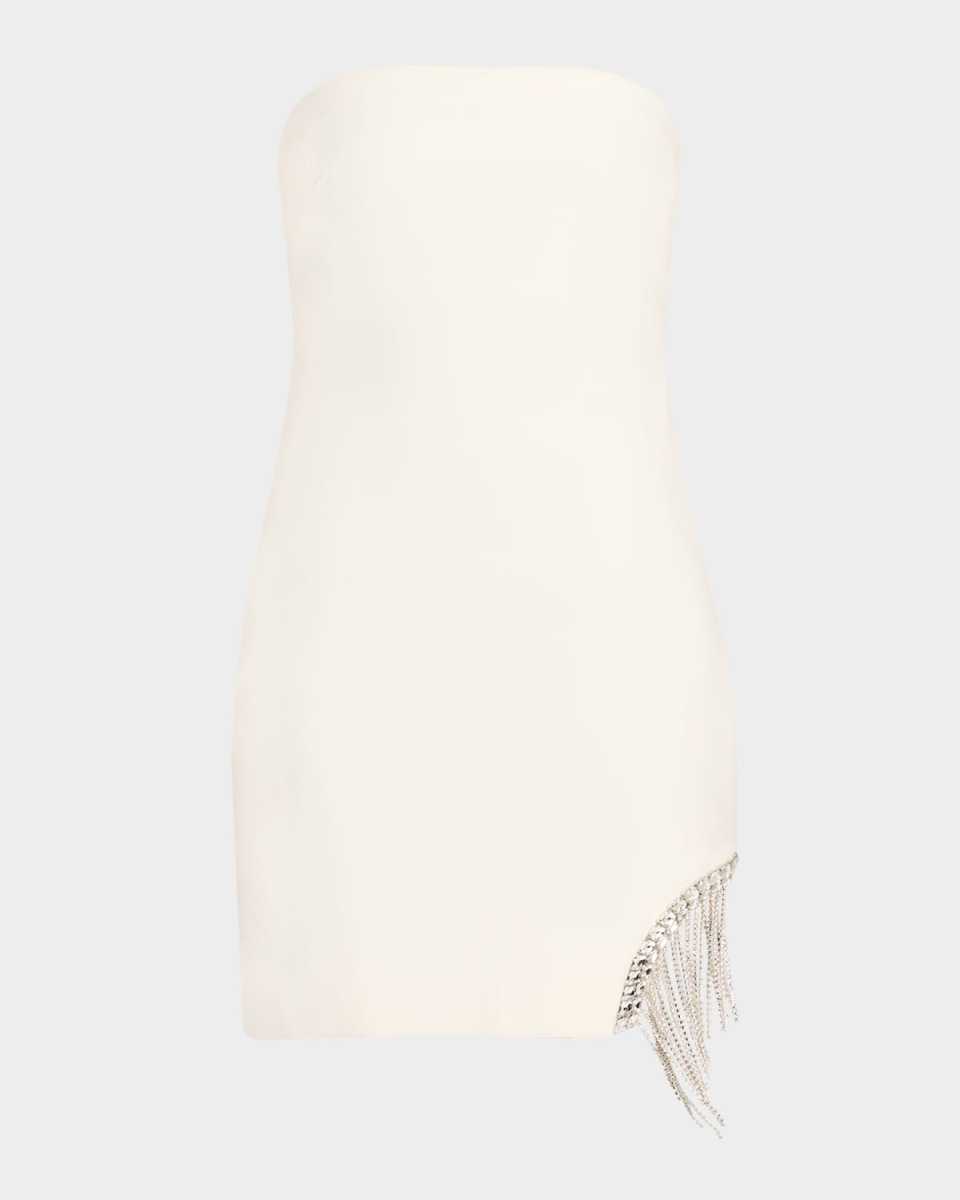 Sammy Strapless Rhinestone Fringe Mini Dress